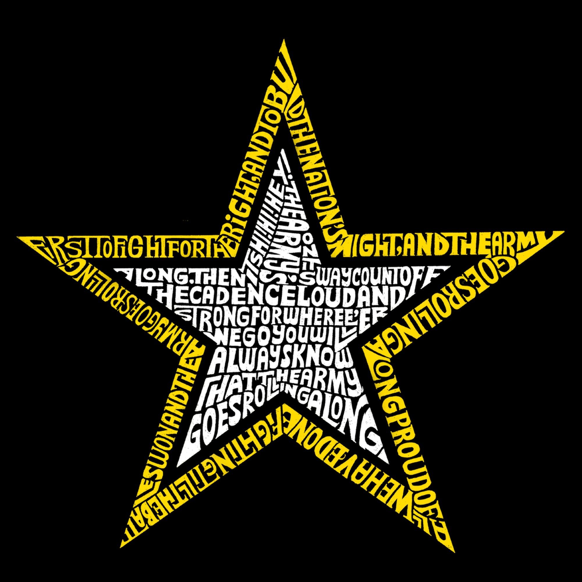 LYRICS TO THE ARMY SONG - Men's Premium Blend Word Art T-Shirt sold by LA Pop Art product image thumbnail 2