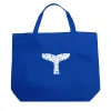 SAVE THE WHALES - Large Word Art Tote Bag sold by LA Pop Art