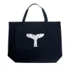 SAVE THE WHALES - Large Word Art Tote Bag sold by LA Pop Art