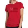 USA Flag  - Women's Premium Blend Word Art T-Shirt sold by LA Pop Art