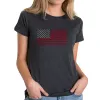 USA Flag  - Women's Premium Blend Word Art T-Shirt sold by LA Pop Art