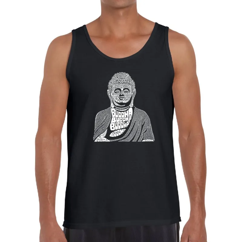 Buddha  - Men's Word Art Tank Top sold by LA Pop Art