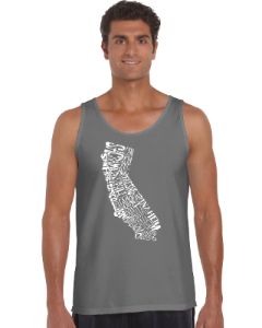 California State -  Men's Word Art Tank Top sold by LA Pop Art