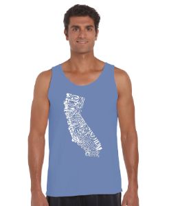 California State -  Men's Word Art Tank Top sold by LA Pop Art