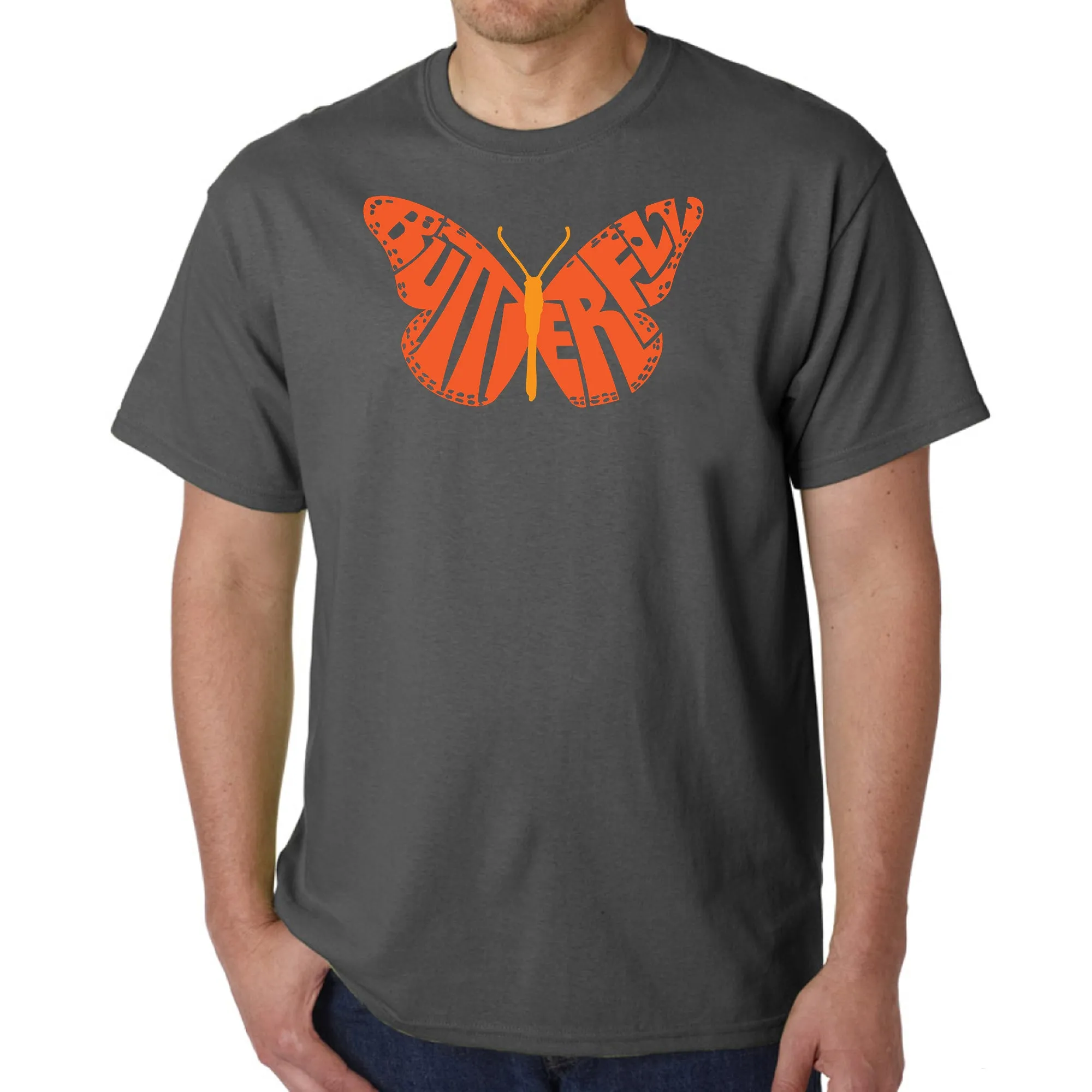 Butterfly - Men's Word Art T-Shirt sold by LA Pop Art product image thumbnail 5