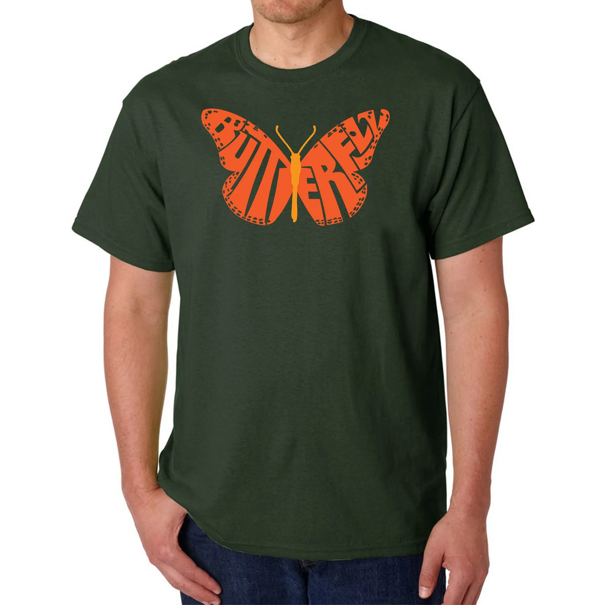 Butterfly - Men's Word Art T-Shirt sold by LA Pop Art product image thumbnail 4