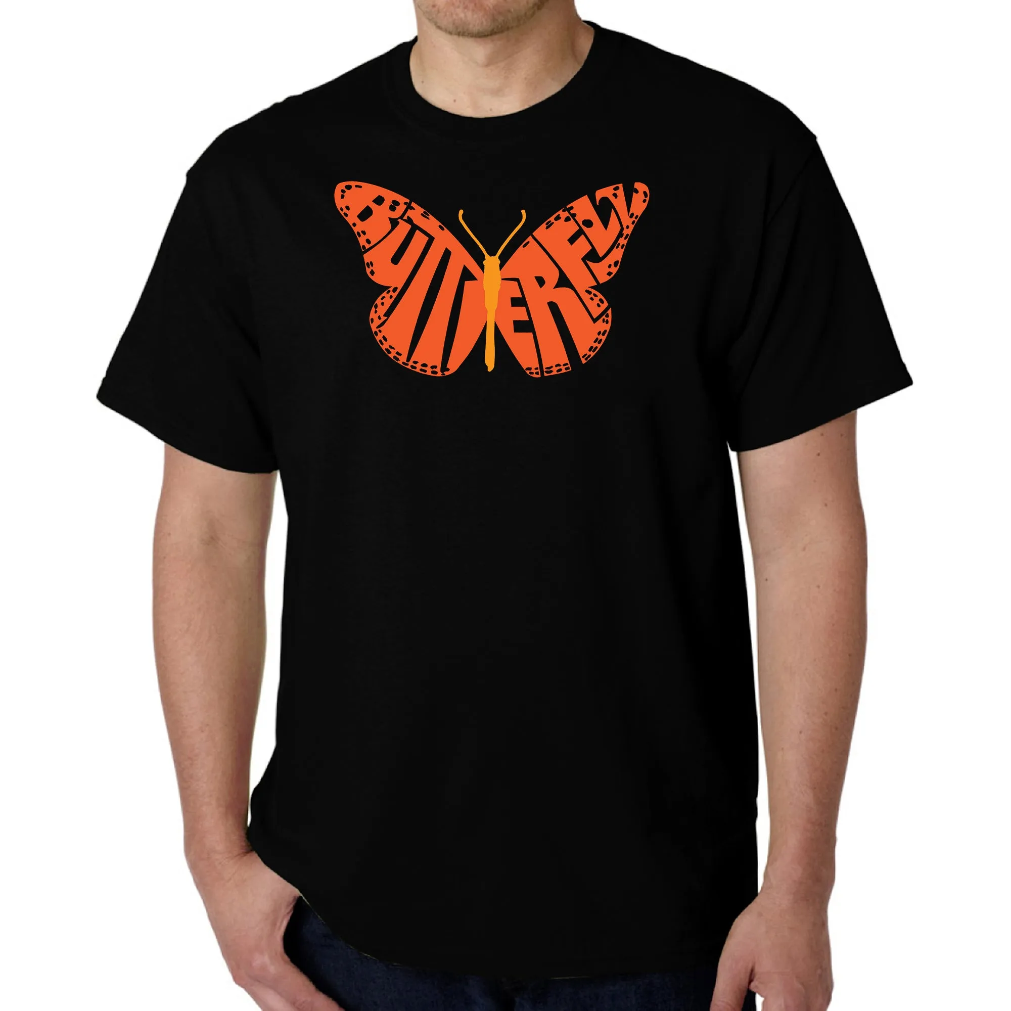 Butterfly - Men's Word Art T-Shirt sold by LA Pop Art