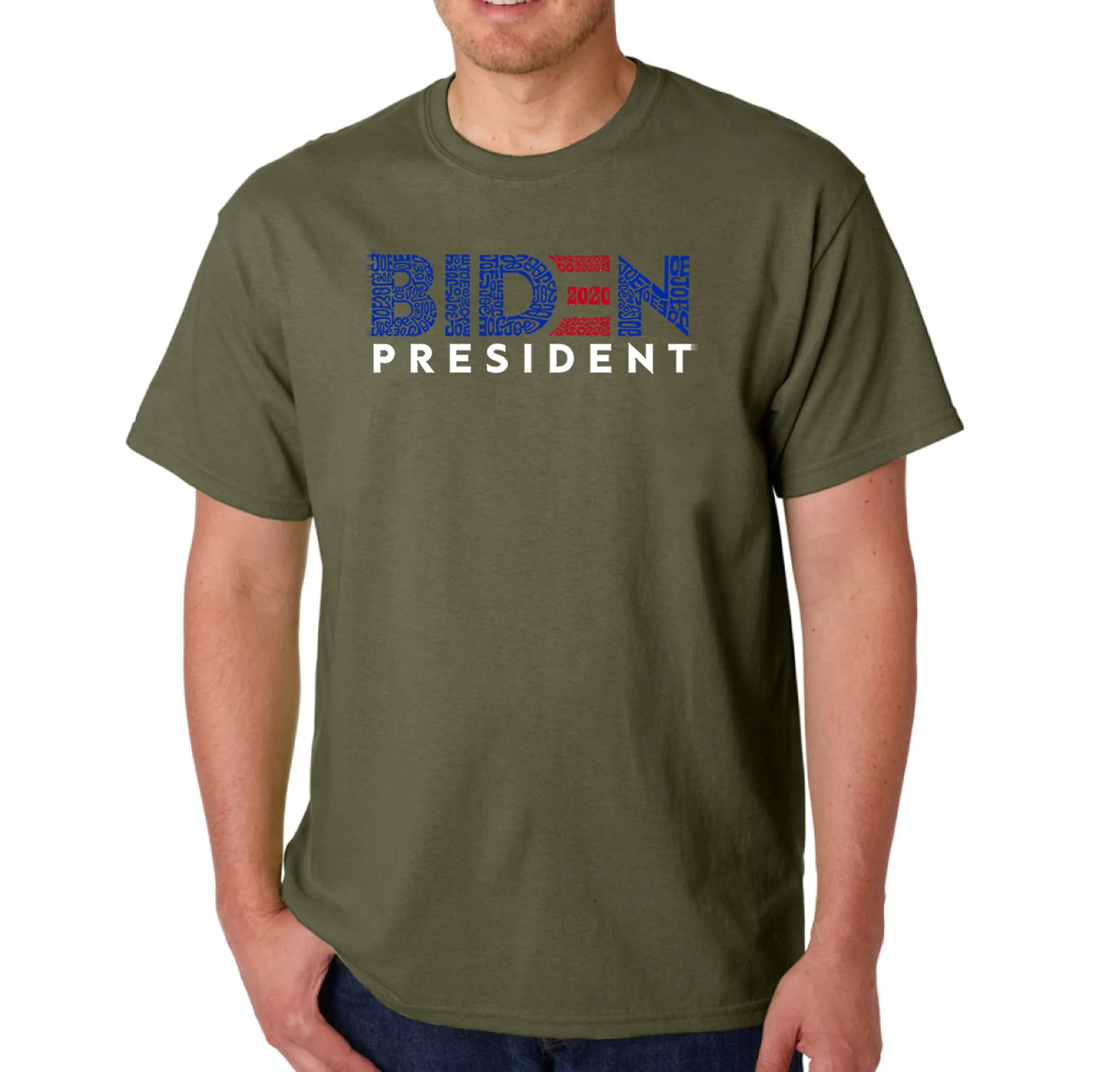 Biden 2020 - Men's Word Art T-Shirt sold by LA Pop Art product image thumbnail 5