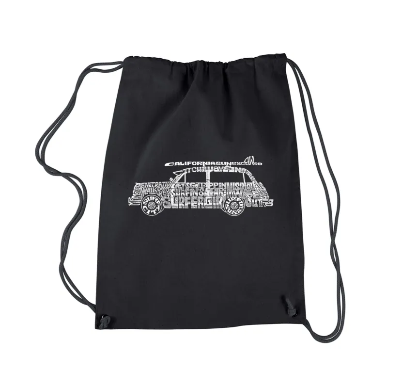 Classic Surf Songs Woody - Drawstring Backpack sold by LA Pop Art
