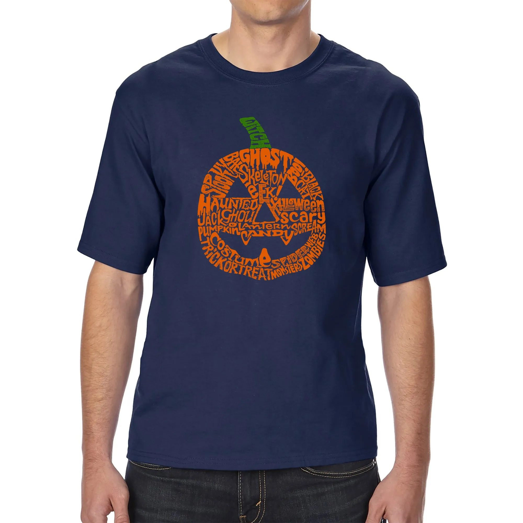 Pumpkin - Men's Tall Word Art T-Shirt sold by LA Pop Art product image thumbnail 3