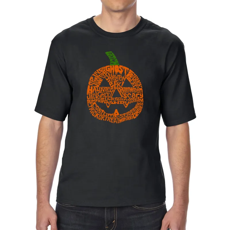 Pumpkin - Men's Tall Word Art T-Shirt made by LA Pop Art
