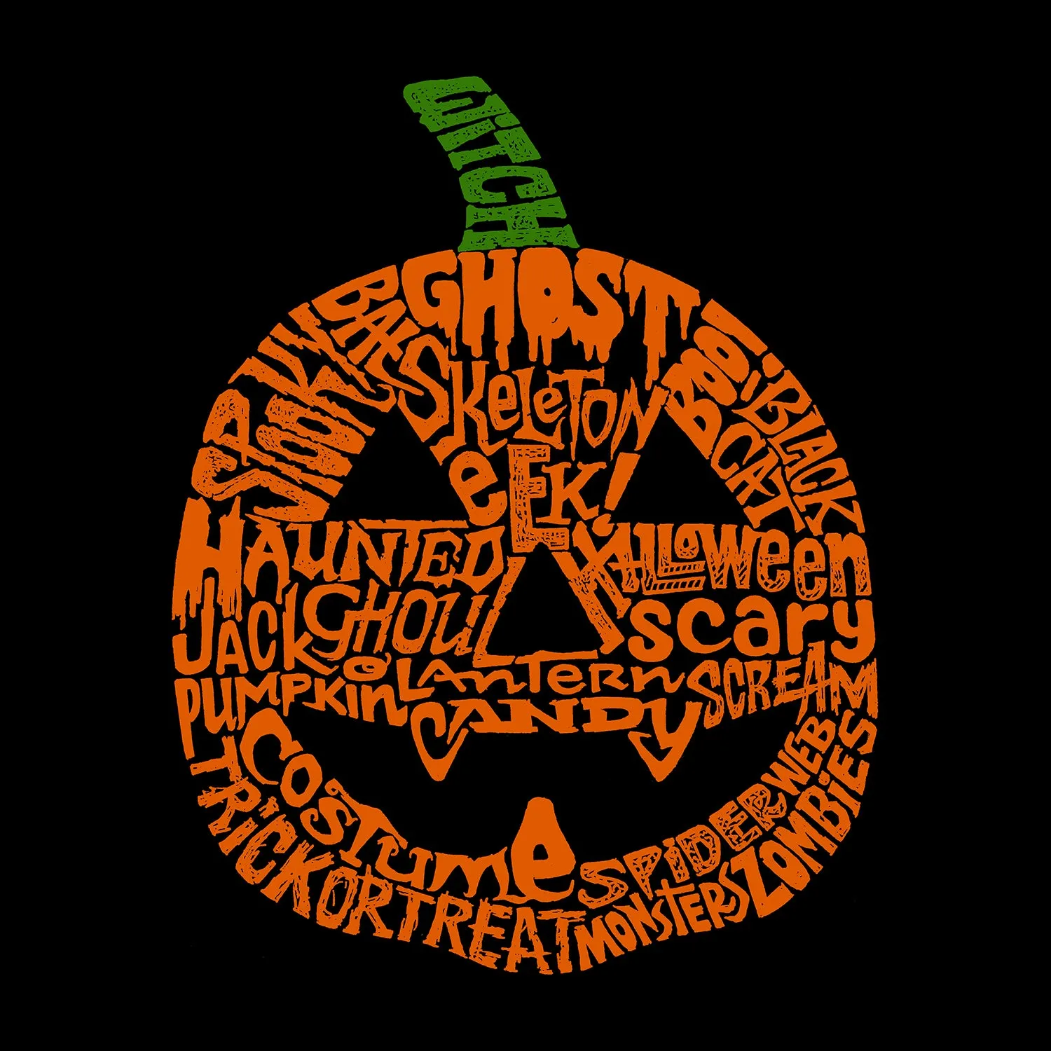 Pumpkin - Men's Tall Word Art T-Shirt sold by LA Pop Art product image thumbnail 2