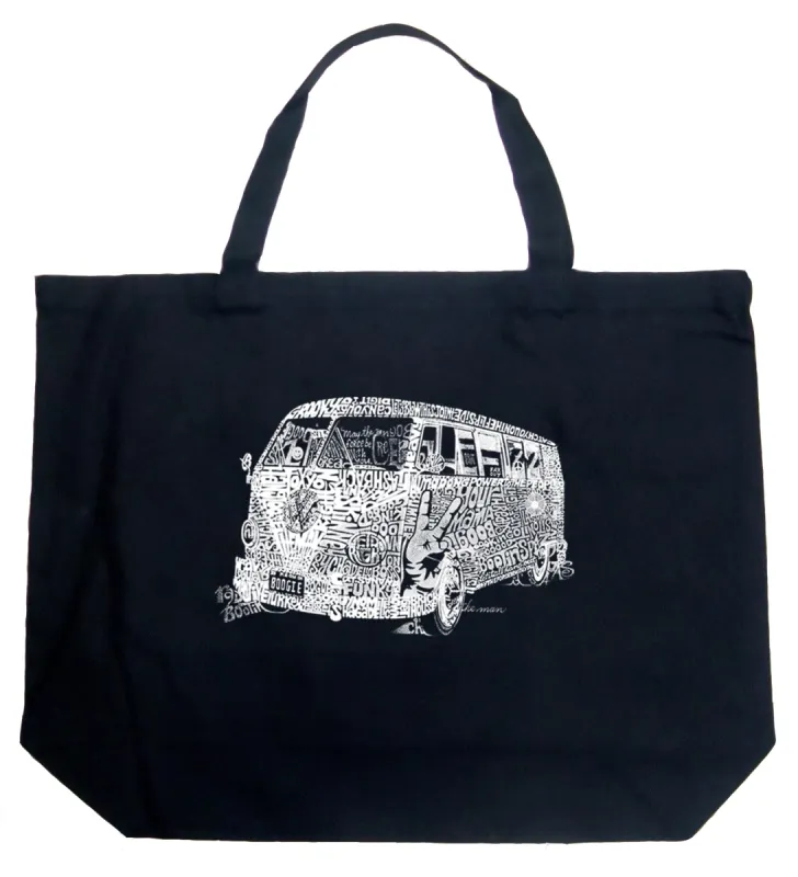 THE 70'S - Large Word Art Tote Bag sold by LA Pop Art