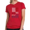 Support our Troops - Women's Premium Blend Word Art T-Shirt sold by LA Pop Art