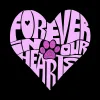 Forever In Our Hearts - Women's Premium Blend Word Art T-Shirt sold by LA Pop Art