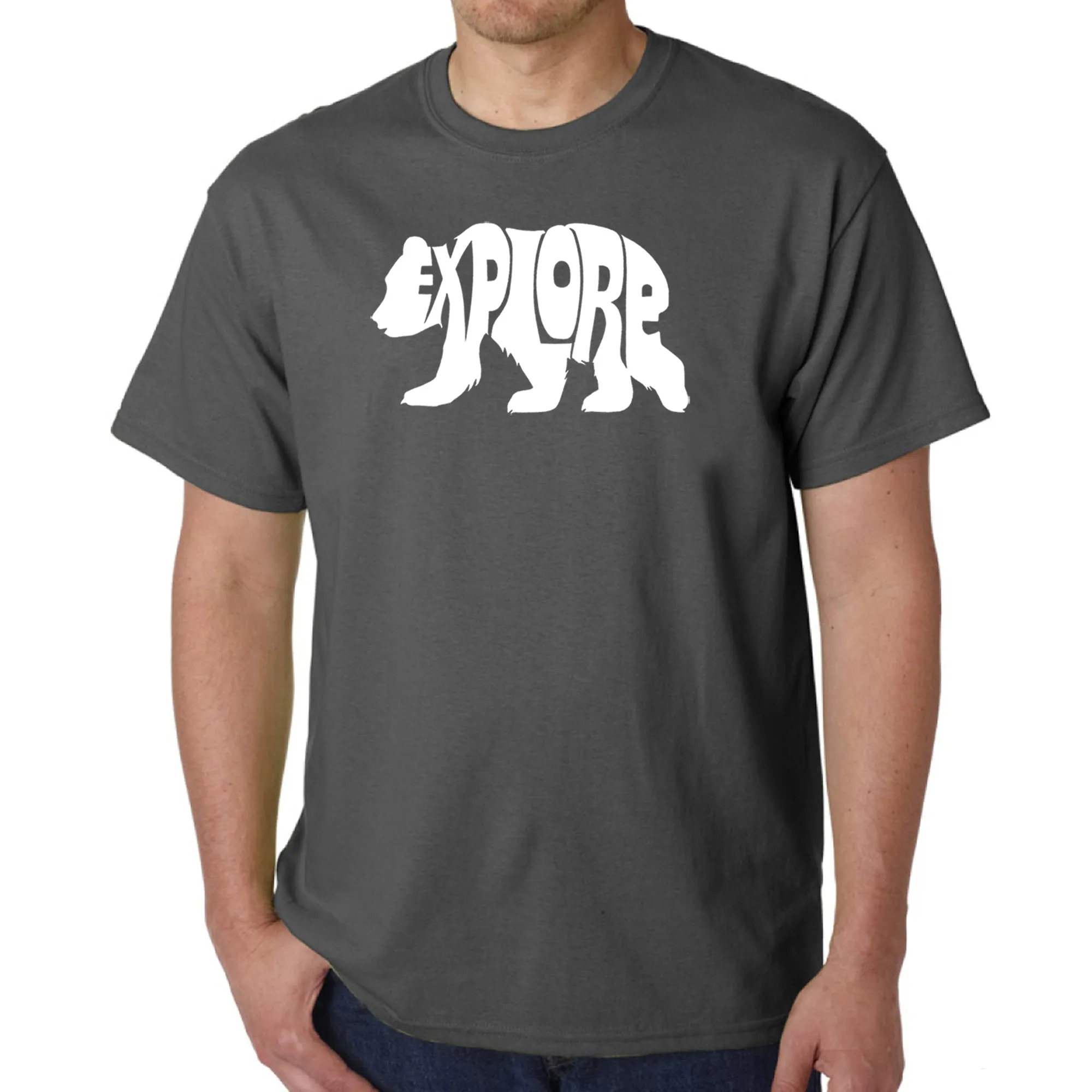 Explore - Men's Word Art T-Shirt sold by LA Pop Art product image thumbnail 5