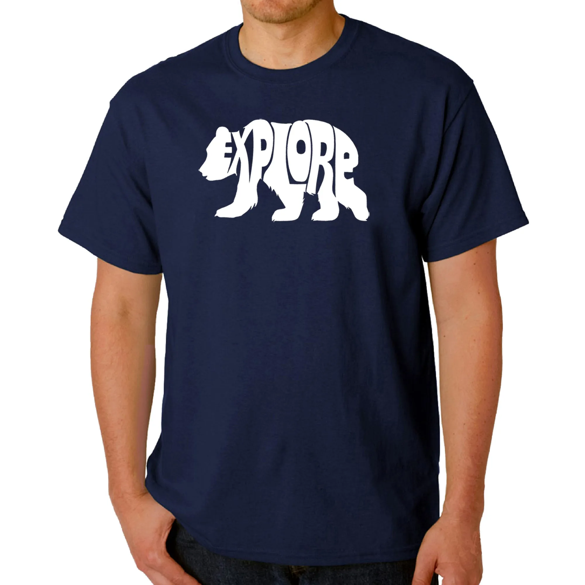 Explore - Men's Word Art T-Shirt sold by LA Pop Art product image thumbnail 3