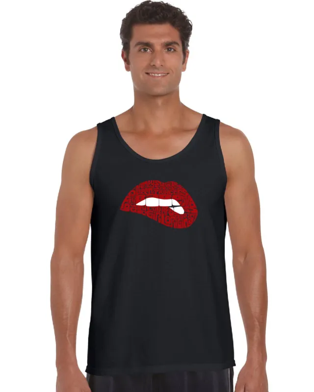 Savage Lips - Men's Word Art Tank Top sold by LA Pop Art