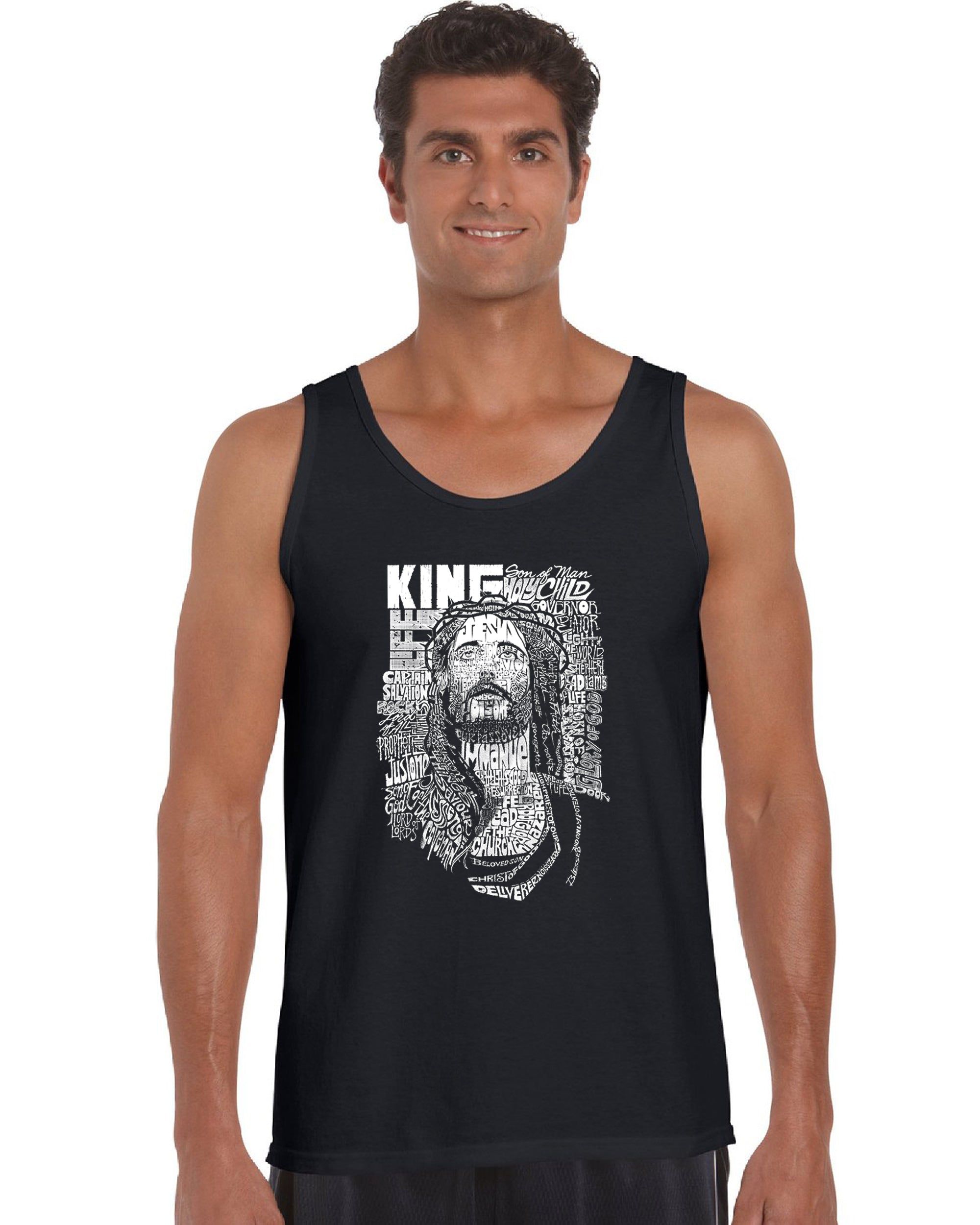 JESUS - Men's Word Art Tank Top sold by LA Pop Art