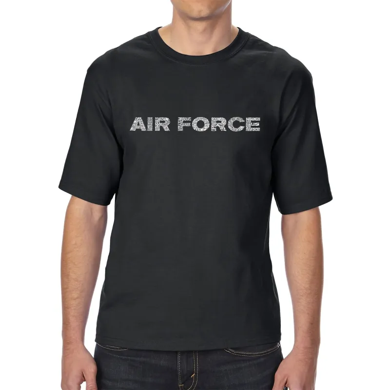 Lyrics To The Air Force Song - Men's Tall Word Art T-Shirt sold by LA Pop Art