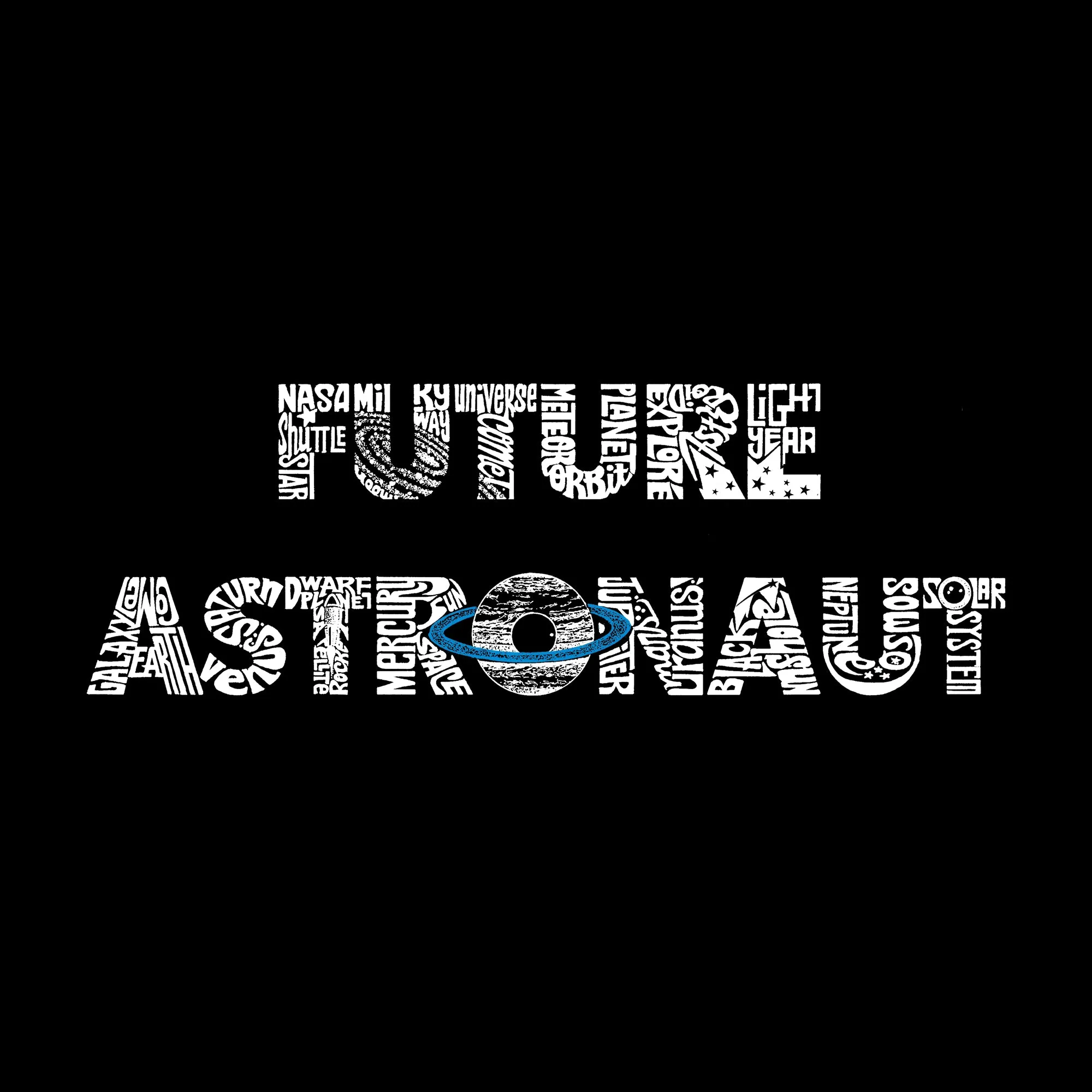 Future Astronaut - Men's Word Art Tank Top sold by LA Pop Art product image thumbnail 2