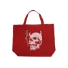 7 Deadly Sins Skull - Large Word Art Tote Bag sold by LA Pop Art