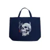 7 Deadly Sins Skull - Large Word Art Tote Bag sold by LA Pop Art