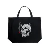 7 Deadly Sins Skull - Large Word Art Tote Bag sold by LA Pop Art