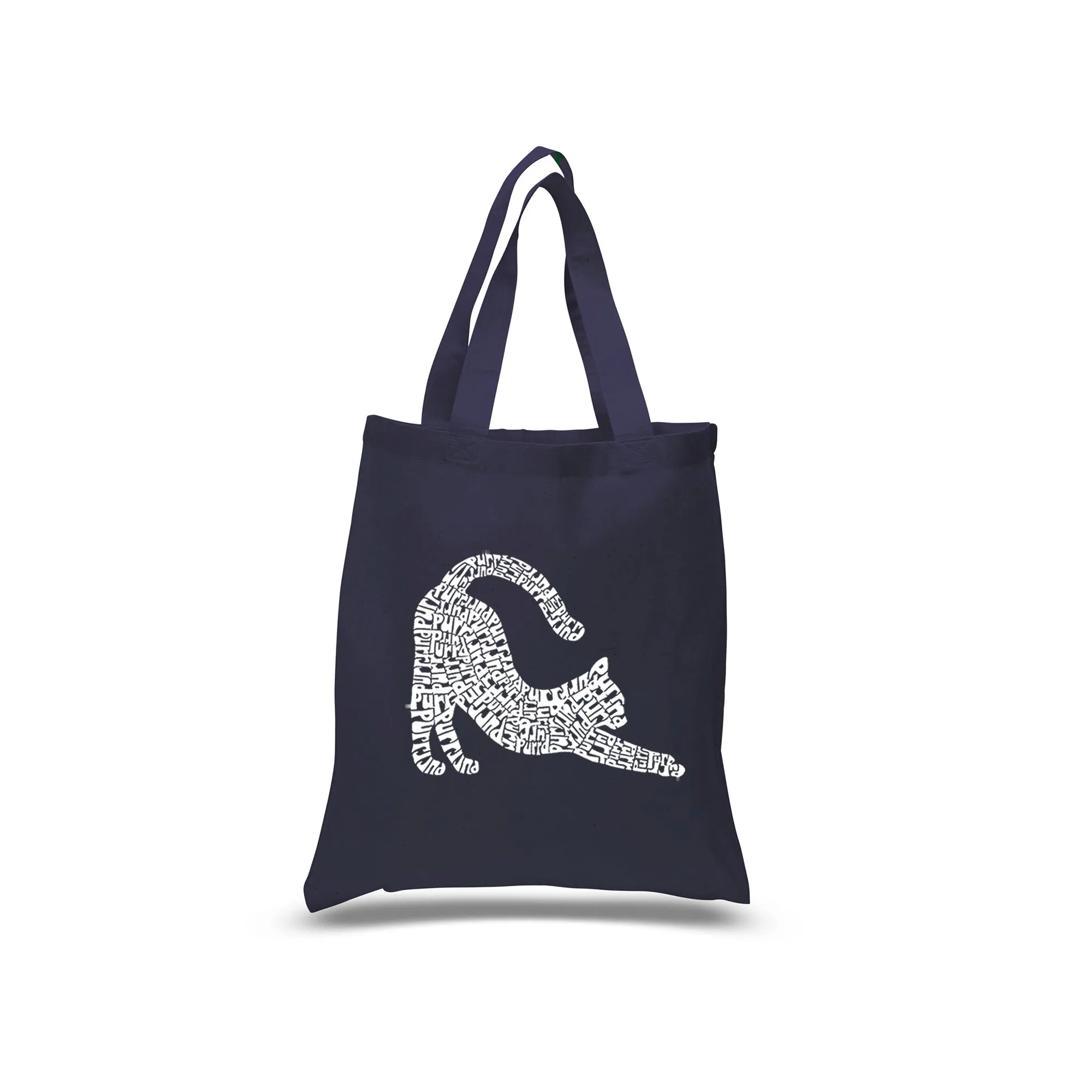 Stretching Cat - Small Word Art Tote Bag sold by LA Pop Art product image thumbnail 4