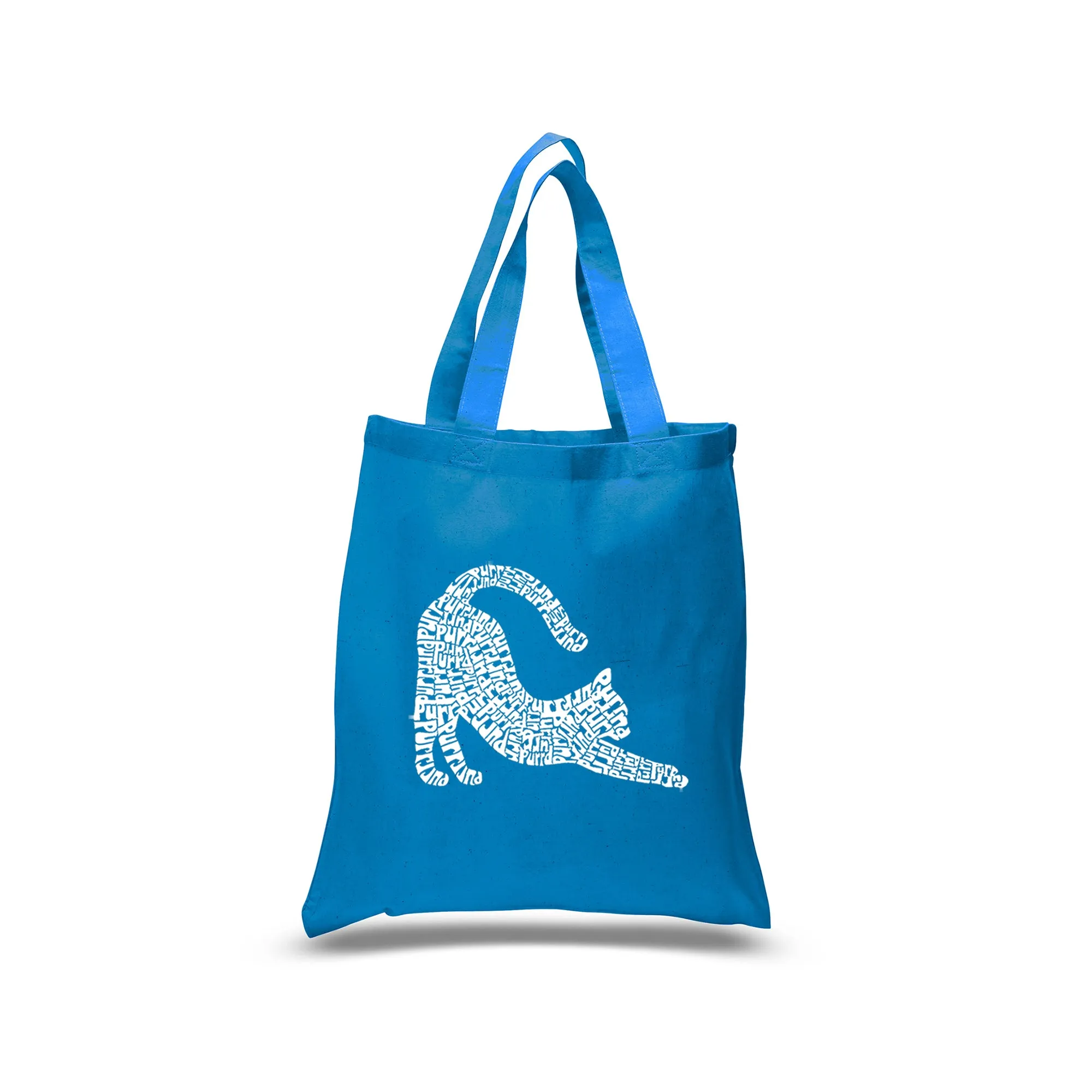 Stretching Cat - Small Word Art Tote Bag sold by LA Pop Art product image thumbnail 5