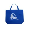 Stretching Cat - Large Word Art Tote Bag sold by LA Pop Art