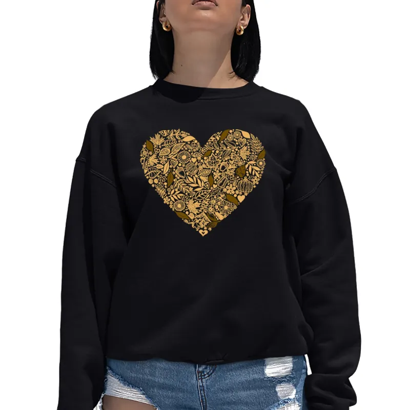 Fall Vibes  - Women's Word Art Crewneck Sweatshirt sold by LA Pop Art