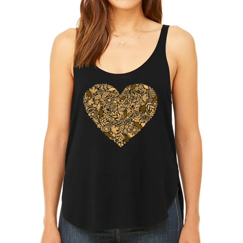 Fall Vibes  - Women's Premium Word Art Flowy Tank Top sold by LA Pop Art