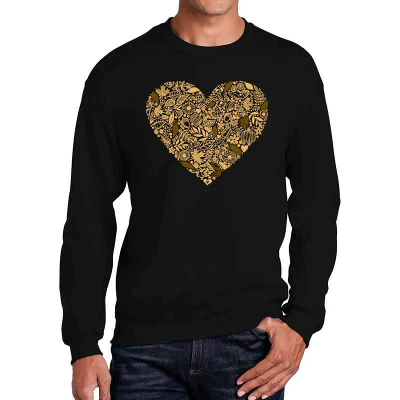 Fall Vibes  - Men's Word Art Crewneck Sweatshirt sold by LA Pop Art