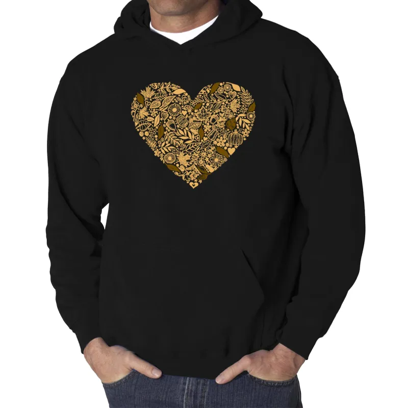Fall Vibes  - Men's Word Art Hooded Sweatshirt sold by LA Pop Art