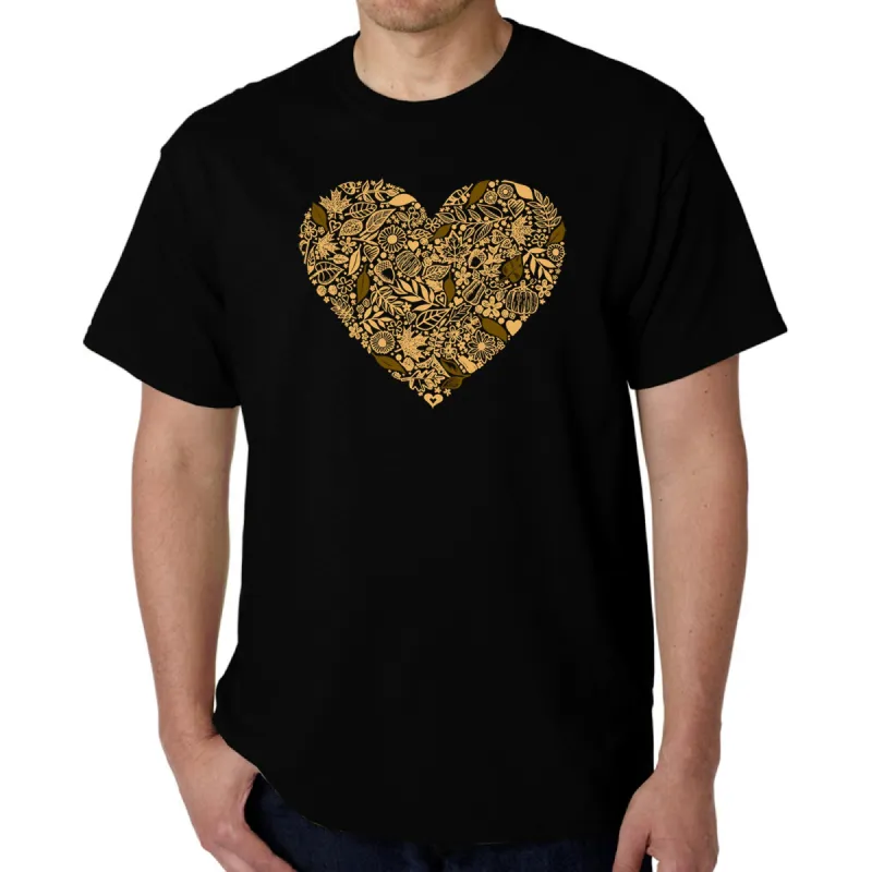 Fall Vibes - Men's Word Art T-Shirt sold by LA Pop Art