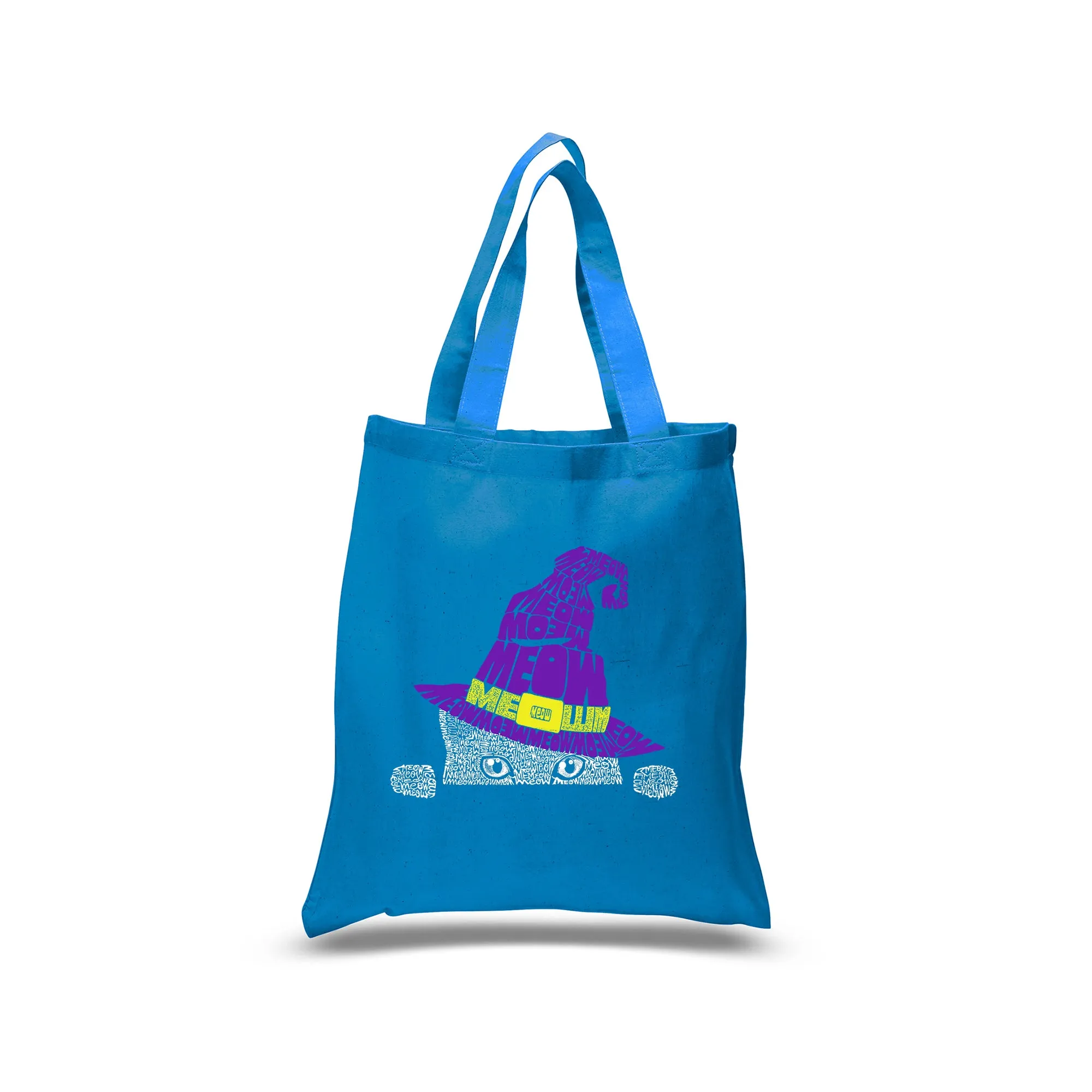 Peeking Witch Cat - Small Word Art Tote Bag sold by LA Pop Art product image thumbnail 5