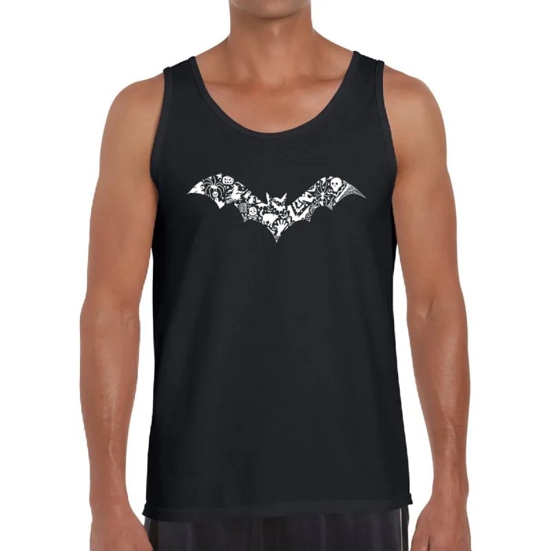 Halloween Bat - Men's Word Art Tank Top sold by LA Pop Art