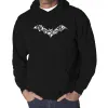 Halloween Bat - Men's Word Art Hooded Sweatshirt sold by LA Pop Art