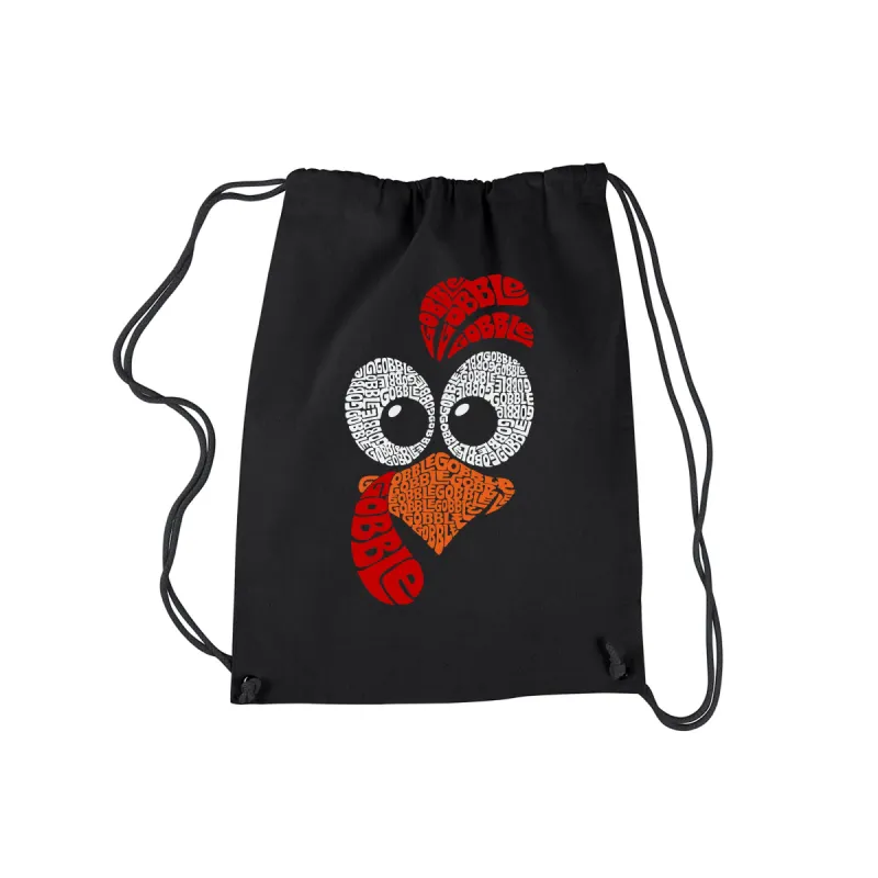 Turkey Face - Drawstring Backpack sold by LA Pop Art