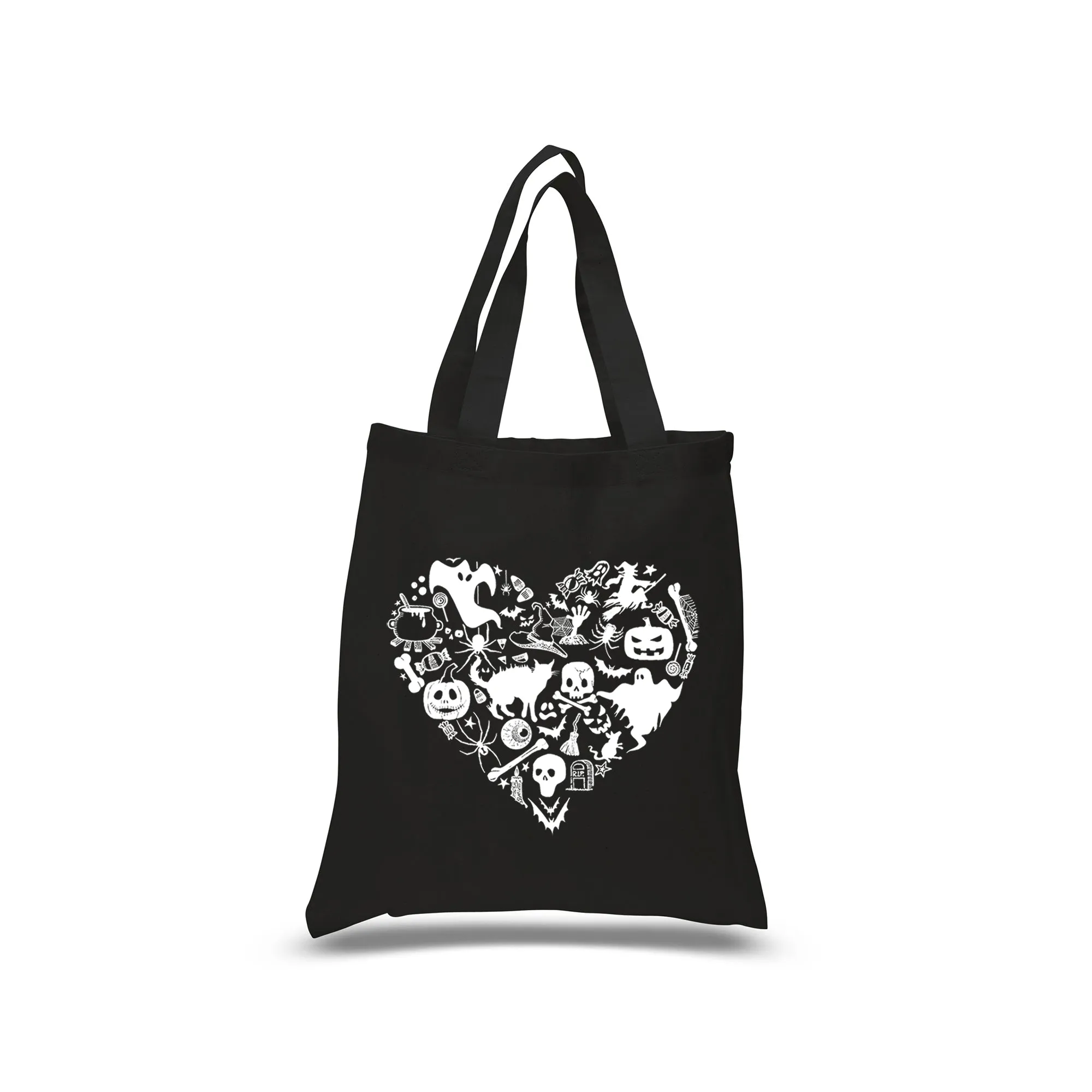Halloween Heart - Small Word Art Tote Bag sold by LA Pop Art