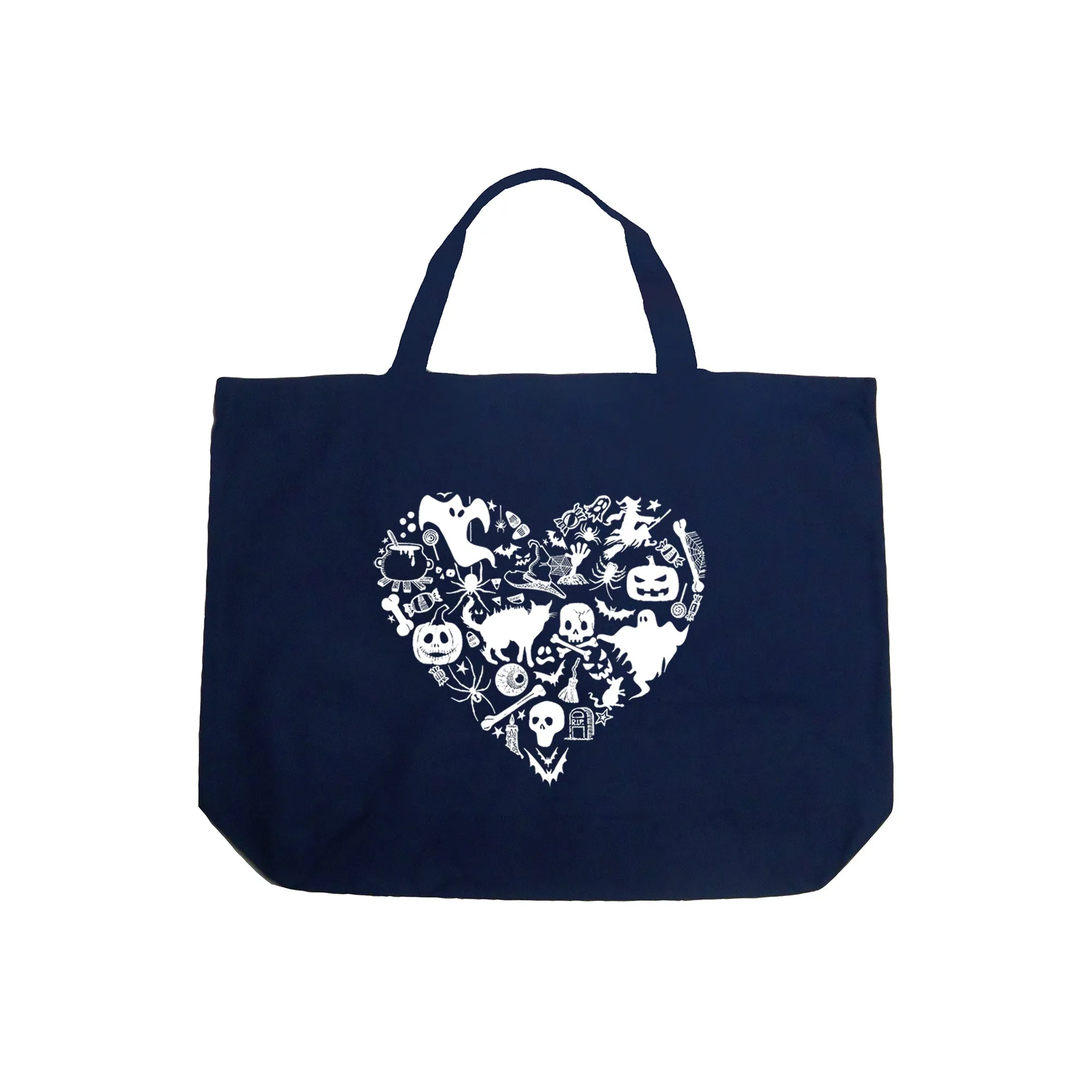 Halloween Heart - Large Word Art Tote Bag sold by LA Pop Art product image thumbnail 4