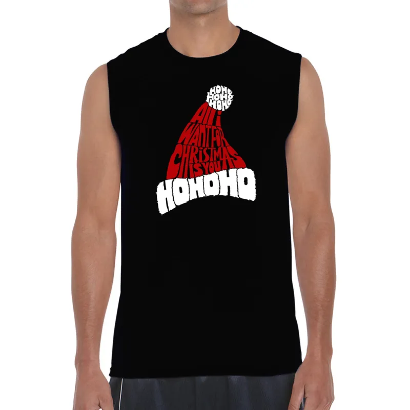 All I Want for Christmas is You - Men's Word Art Sleeveless T-Shirt sold by LA Pop Art