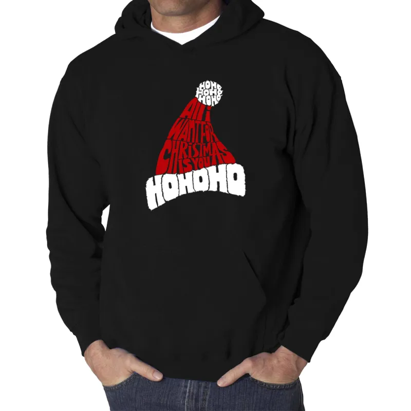 All I Want for Christmas is You - Men's Word Art Hooded Sweatshirt sold by LA Pop Art