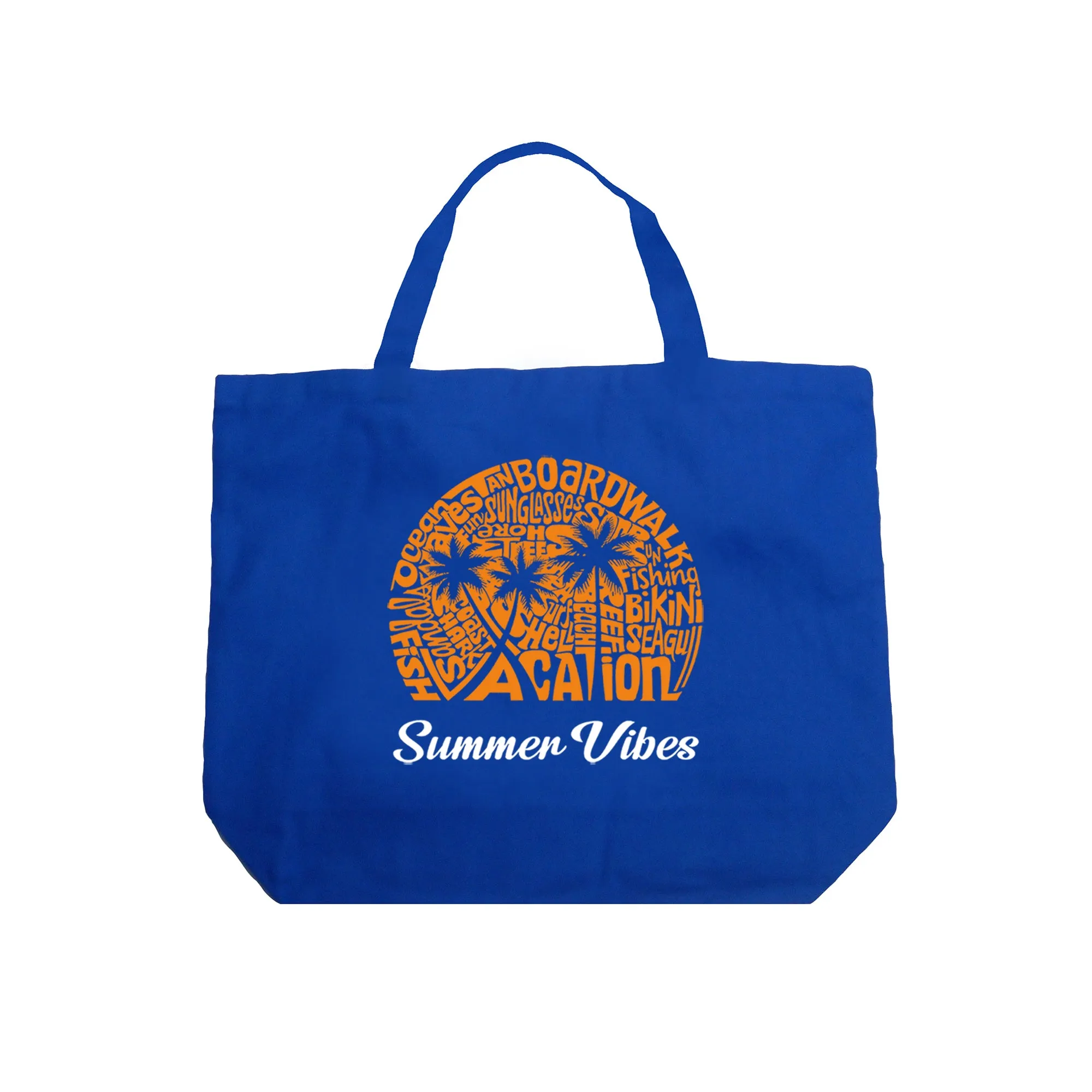 Summer Vibes - Large Word Art Tote Bag sold by LA Pop Art product image thumbnail 5