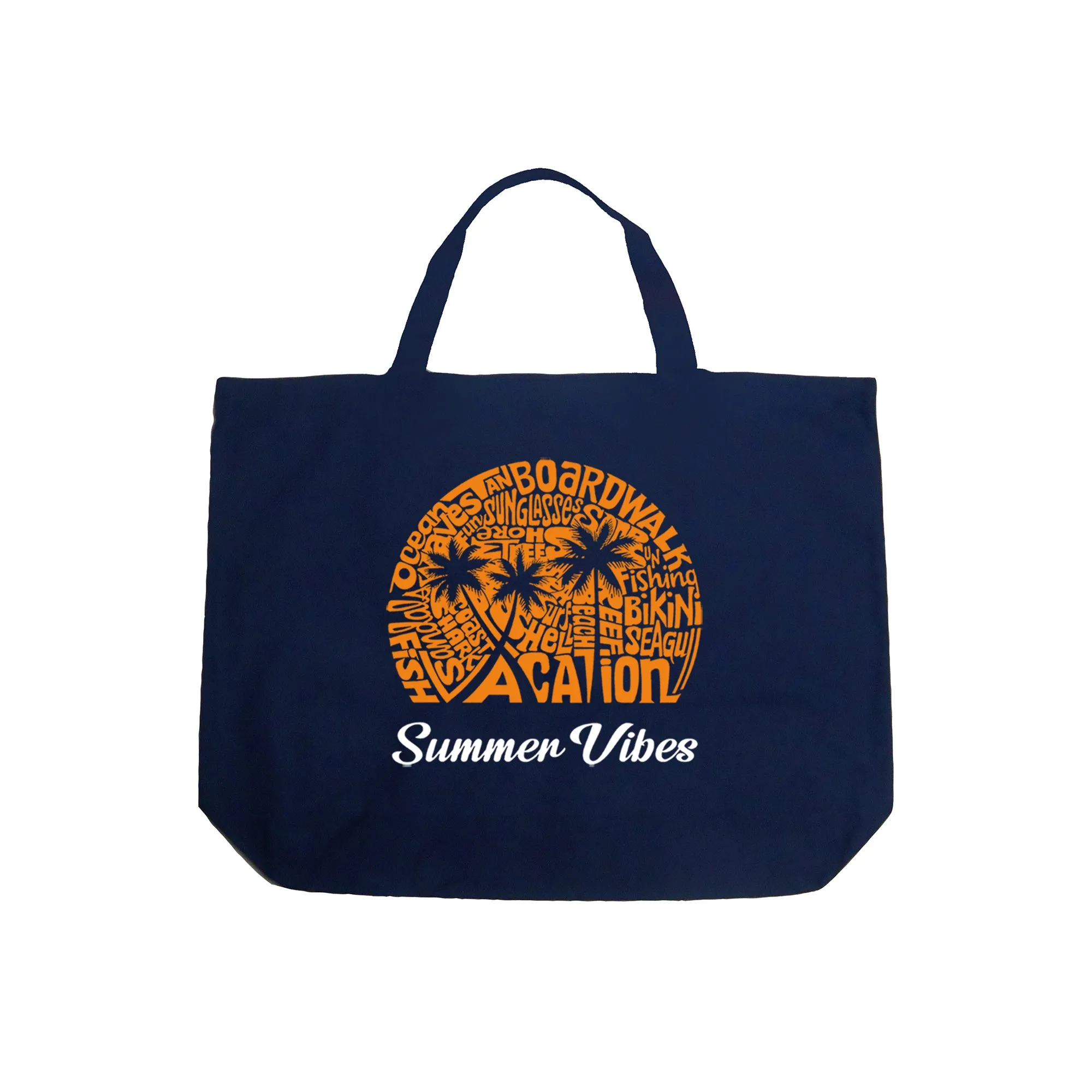 Summer Vibes - Large Word Art Tote Bag sold by LA Pop Art product image thumbnail 4
