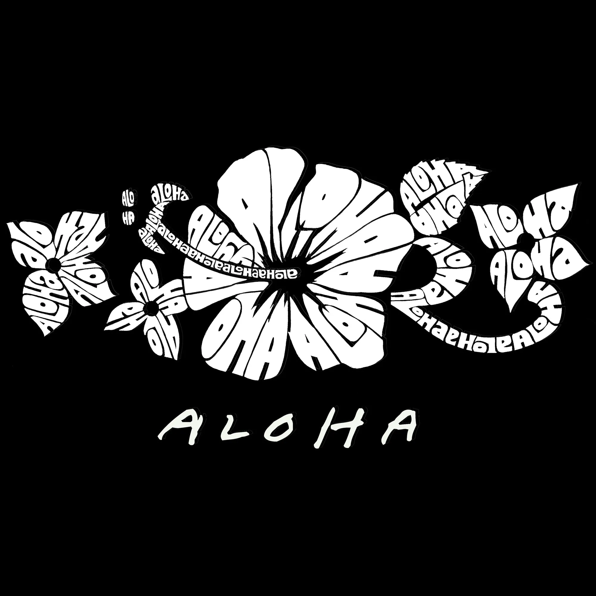 ALOHA - Men's Word Art Tank Top sold by LA Pop Art product image thumbnail 2