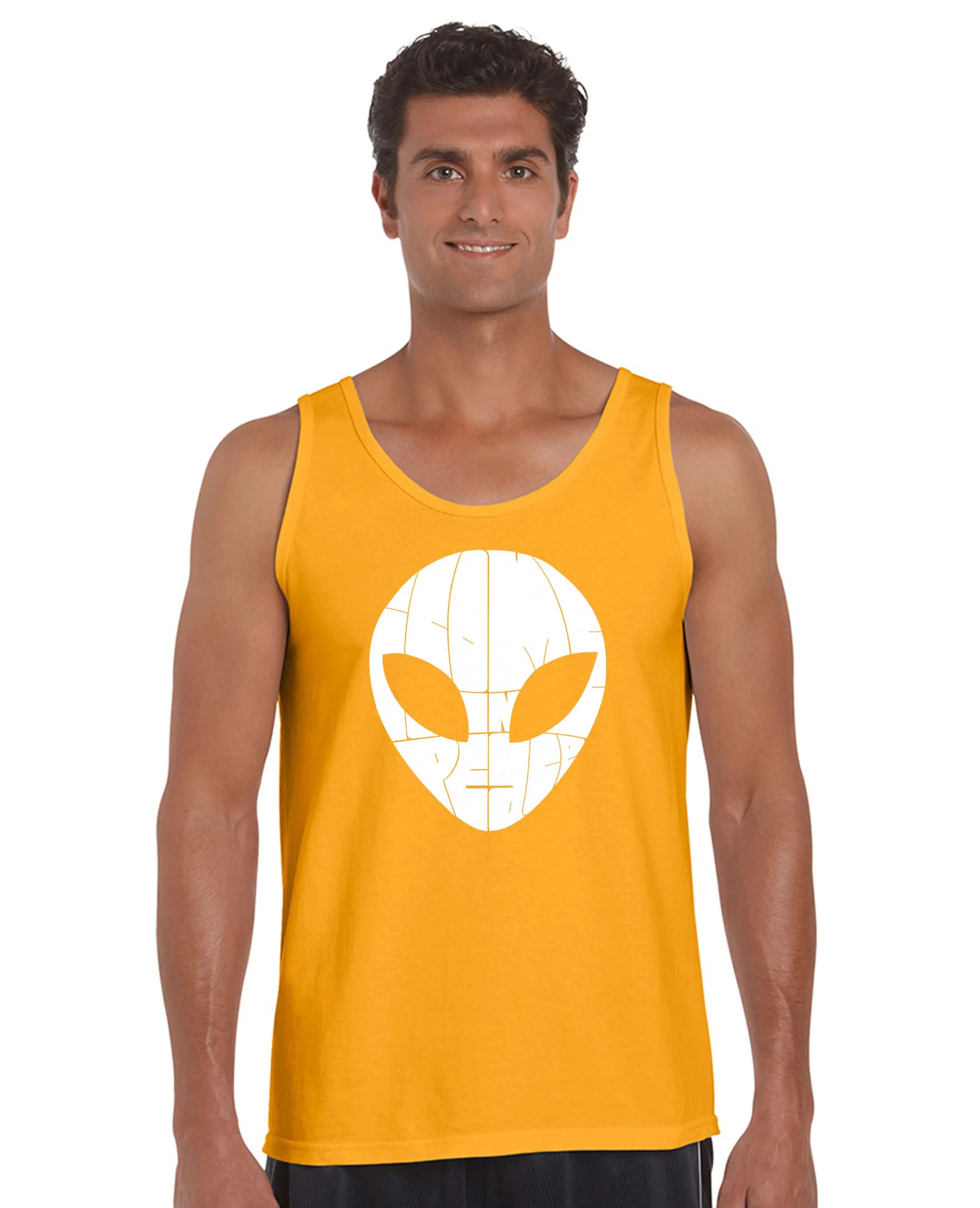 I COME IN PEACE - Men's Word Art Tank Top sold by LA Pop Art product image thumbnail 4