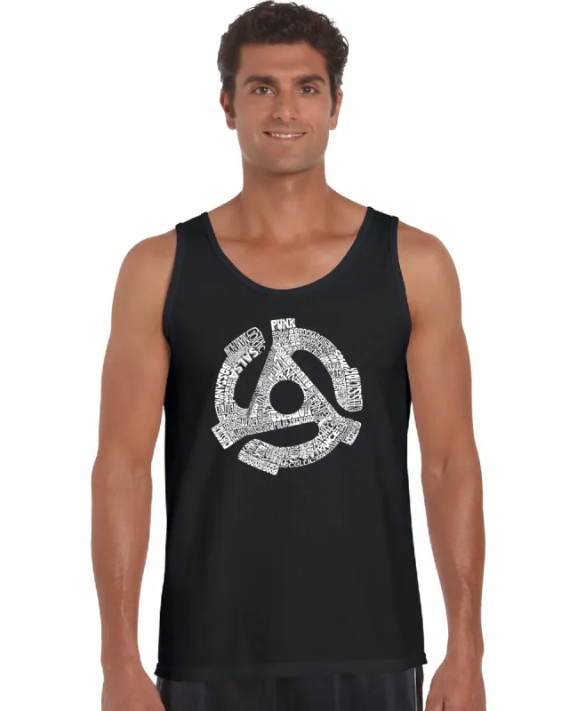 Record Adapter - Men's Word Art Tank Top sold by LA Pop Art