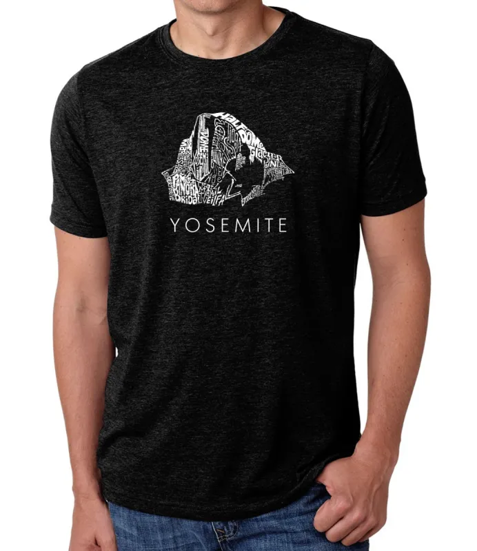 Yosemite - Men's Premium Blend Word Art T-Shirt sold by LA Pop Art